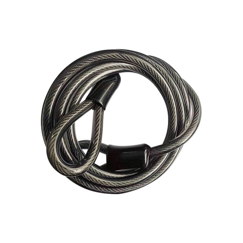 Cable Lock Flexible - Diebstahlsicheres Fahrradschloss-Kabel Faltbares Doppelschlaufen-Kabel Robustes Stahlkabel