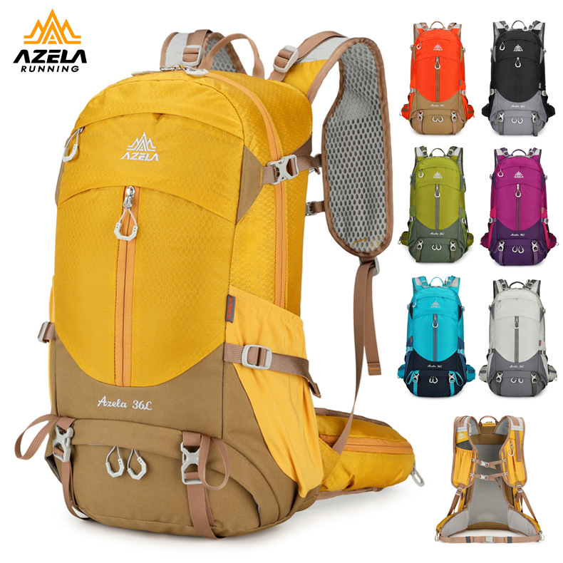 Cycling Commuter Backpack - AZELA 36L-55L Wanderrucksack: Große Kapazität, Spritzwasser-