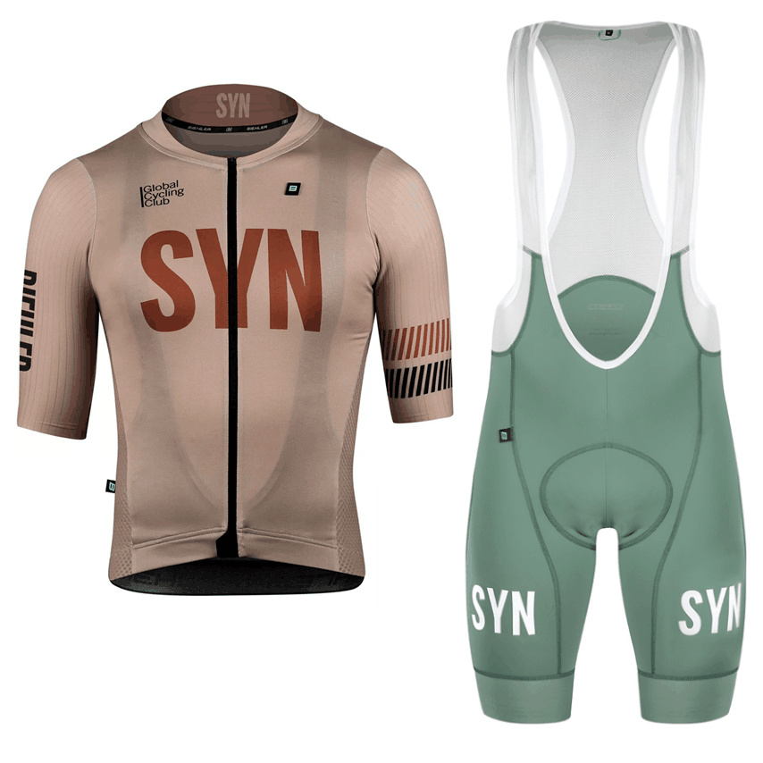 Cycling Commuter Shorts - Syn braune Fahrrad bekleidung Herren Kurzarm-Rad