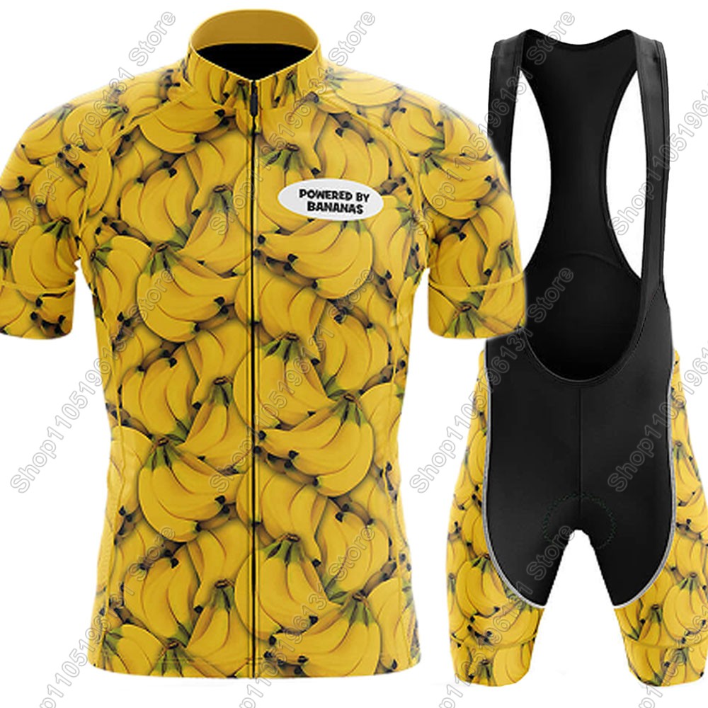 Cycling Commuter Shorts - Powerouge-By-Bananas 2026 Radtrikot-Set, Sommer-Fahrradbekleidung, Rennrad-Shirts, Anzug,
