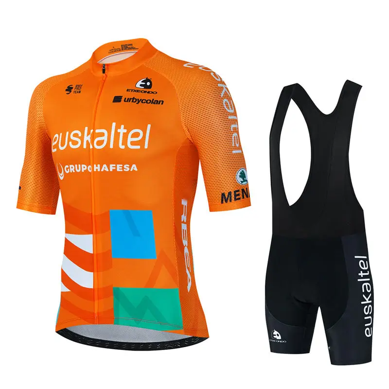 Cycling Commuter Shorts - 2022 TEAM EUSKADI Radtrikot-Set Orange 19D